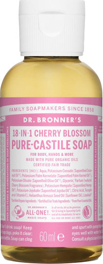 Dr Bronner's Pure-Castile Течен Сапун Душ Гел За Лице Коса И Тяло 60ml