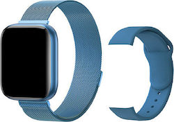 T99 Smartwatch με SIM και Παλμογράφο (Μπλε)