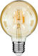 GloboStar LED-Lampe 4W 137mm für Fassung E27 und Form G95 Warmes Weiß 420lm Dimmbar