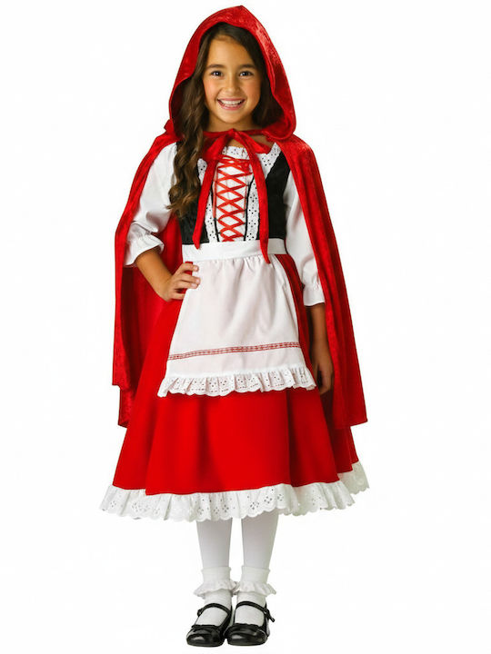 Costum de Carnaval pentru Copii Scufița Roșie cu dresuri