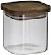 Click Vase Kaffee mit luftdichtem Deckel Glas Transparent 600ml