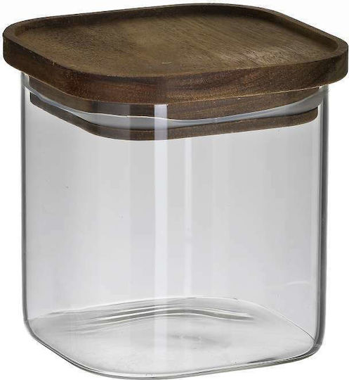 Click Glass Transparent Coffee Jar with Airtight Lid 600ml