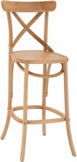Stool Bar Gioliana Beech Natural 46x46x109cm Stool Bar Gioliana Beech Natural 46x46x109cm