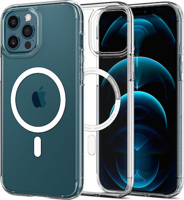 Spigen Ultra Hybrid Mag Coperta din spate Plastic / Silicon Transparent (iPhone 12 / 12 Pro) ACS02625