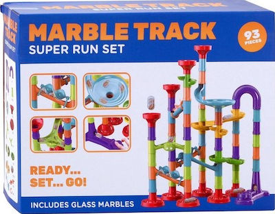 Joc de construcție din plastic Marble Track 93pcs