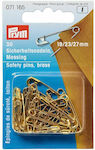 Prym Sewing Safety Pins Διάφορα Μεγέθη Χρυσές (19/23/27χιλ) 30τμχ