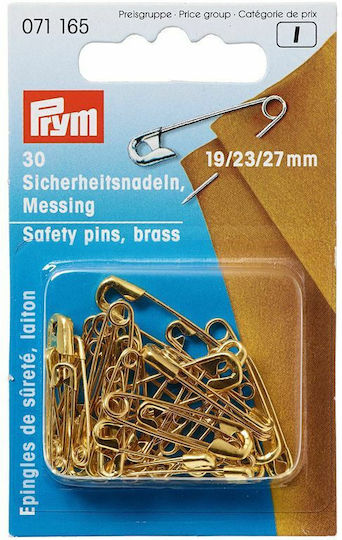 Prym in Gold Farbe Verschiedene Größen Gold (19/23/27mm) 30 Stück 30Stück
