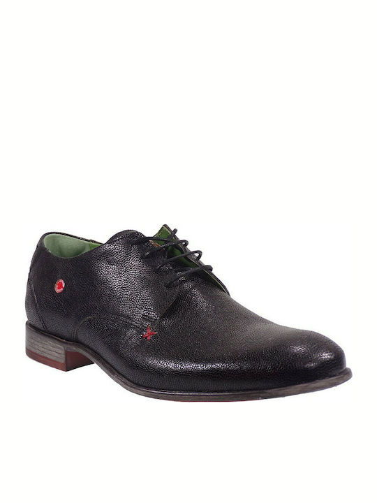 Robinson Leder Herrenschuhe Schwarz