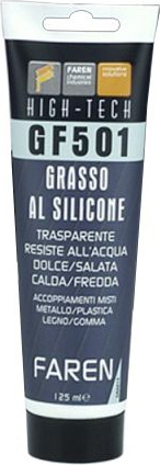 GRASSO AL SILICONE GF501 FAREN TRASPARENTE RESISTENTE ALL'ACQUA UNIVERSALE