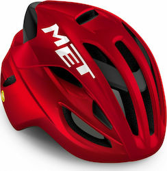 MET Rivale Road Bicycle Helmet with MIPS Protection Red