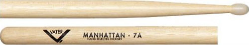 Vater 7A Manhattan Hickory Drumstick with Wooden Ball Head