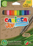 Carioca EcoFamily Joy Washable Drawing Markers Thin Set 12 Colors 43100