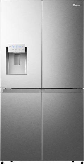 Hisense Side-by-Side Kühlschrank 585Es Total NoFrost H178.5xB91.2xT72.5cm. Inox RQ760N4AIF