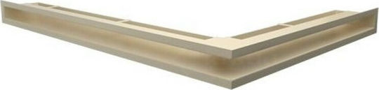 Kratki Γωνιακή Περσίδα Τζακιού 76.6x54.7x6cm Μπεζ
