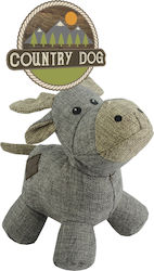 Holland Animal Care Country Dog Hippo Cuddly Dog Toy 21cm Gray
