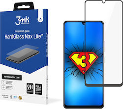 3MK HardGlass Max Lite Full Face Tempered Glass Μαύρο (Galaxy A42)