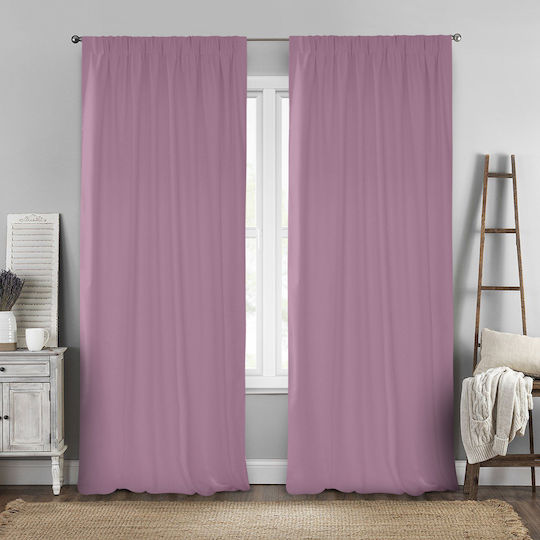 Lino Home Пердета И Завеси С Плик С Писалка Renas Лилав 140x280см