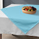 Lino Home Renas Polyester Checkered Tablecloth 351 Aqua 90x90cm