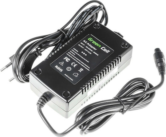 Green Cell 42V 2A (3 Pin) Ebike 36V Φορτιστής Μπαταρίας Ποδηλάτου Φορτιστής Ηλεκτρικού Ποδηλάτου