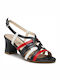 Caprice Leder Damen Sandalen in Mehrfarbig Farbe