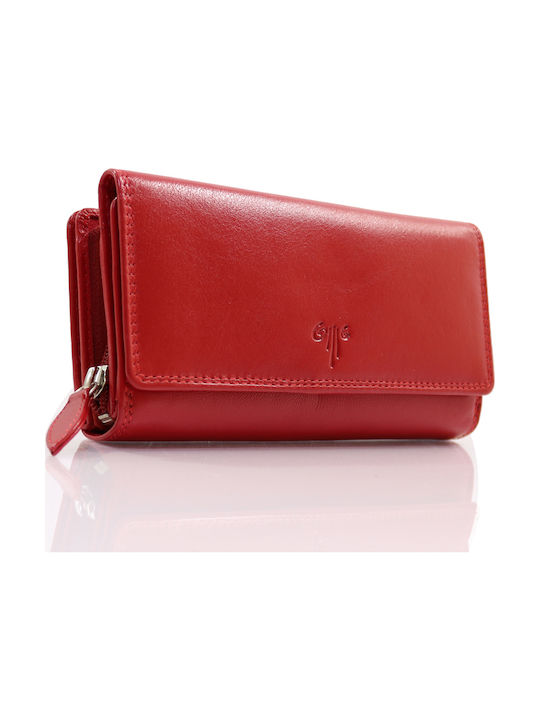 Kion 452 Large Leather Women's Wallet Red