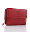 345 Small Leather Women's Wallet Classic Red