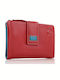 Small Leather Women's Wallet Red