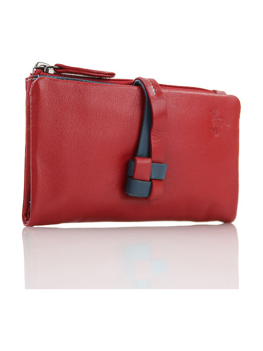 Kion 152 Large Leather Women's Wallet Red