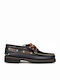 Tractor Δερμάτινα Ανδρικά Boat Shoes σε Μαύρο Χρώμα
