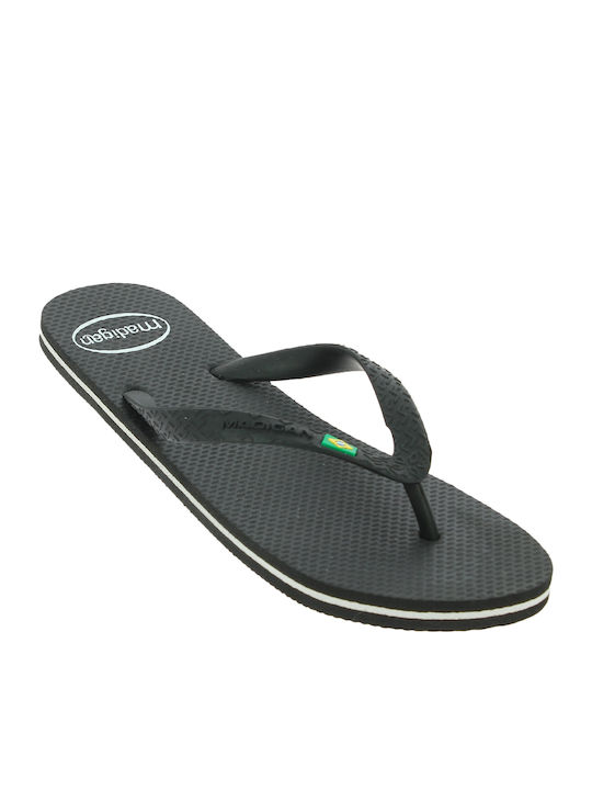 Madigan Rubby Herren-Flip-Flops Schwarz