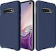 Hurtel Soft Flexible Rubber Back Cover Silicon Albastru (Galaxy S10)