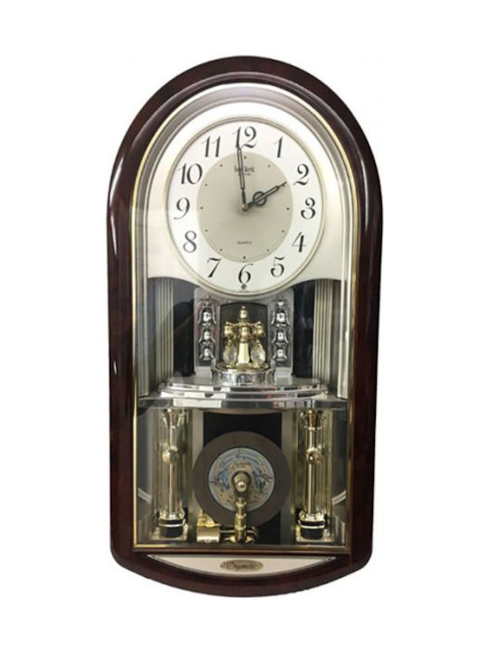 Rhythm Antique Wall Clock Metallic Brown 31.4x11.8cm