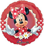 Balloon Foil Minnie Round Red Mouse 45cm