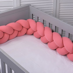 Baby Oliver Crib Bumper Braided Inside Coral 18...