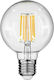 GloboStar Edison Retro LED-Lampe 12W 137mm für Fassung E27 und Form G95 Warmes Weiß 1320lm Dimmbar