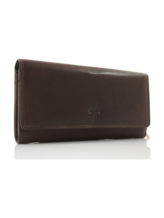 Kion 1252 Large Leather Women's Wallet Brown