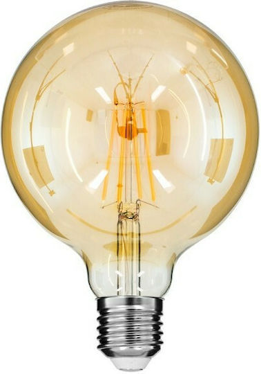 GloboStar Edison Retro LED крушка 8W 180mm за фасунга E27 и форма G125 Топло бяло 840лм Димируем