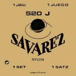 Savarez Set Nylon Saiten für Klassische Gitarre Hohe Spannung