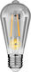 GloboStar Edison Retro LED-Lampe 8W 145mm für Fassung E27 und Form ST64 Warmes Weiß 800lm Dimmbar