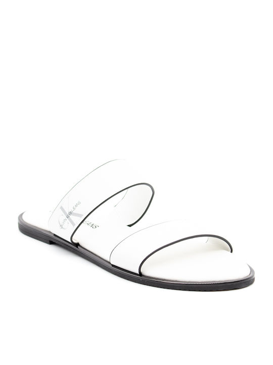 Calvin Klein Γυναικεία Σανδάλια Λευκά