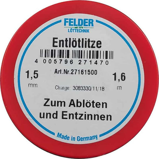 Felder Desoldering Braid Absorbent 1.5mm/1.6m 27161500