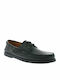 23-12 Men's Leather Boat Shoes Black