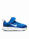 Wearallday Td Kids Sports Shoes Running with Hoop & Loop Closure Blue