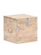 vidaXL Wooden Decorative Trunk Beige 40x40x40cm