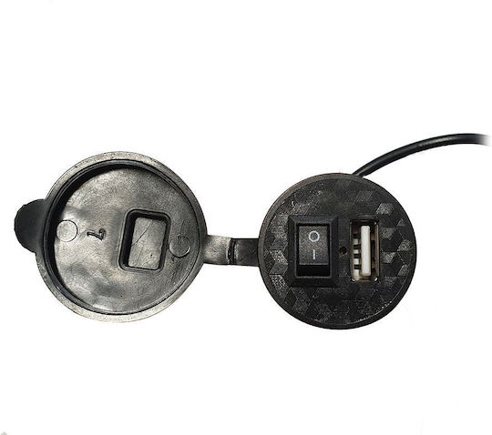 Andowl Waterproof Motorcycle Charger with Port: 1xUSB