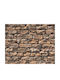 Wallpaper Wood Stone Vinyl Beige L1000xW53cm Washable