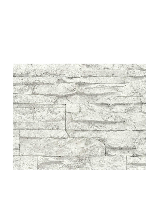 Tapet de Perete Wood Stone Vinil Gri L1000xW53cm Lavabil