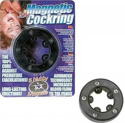 Seven Creations Jelly Magnetic Cockring Пръстен Петел Черен