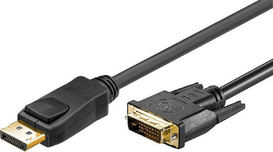 Goobay Кабел DVI-D мъжки - DisplayPort мъжки 5м Черен (51963)
