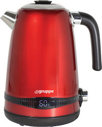 Gruppe HHB8702D Red Kettle 1.7lt 2200W Red